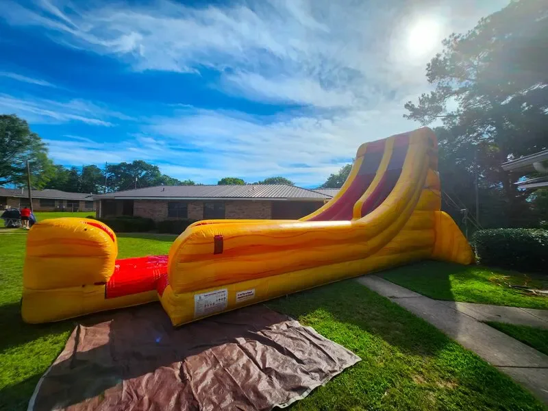 Wow Inflatables Star Wars themed bounce house rental at birthday party in Georgia — themed inflatable rentals Middle Georgia