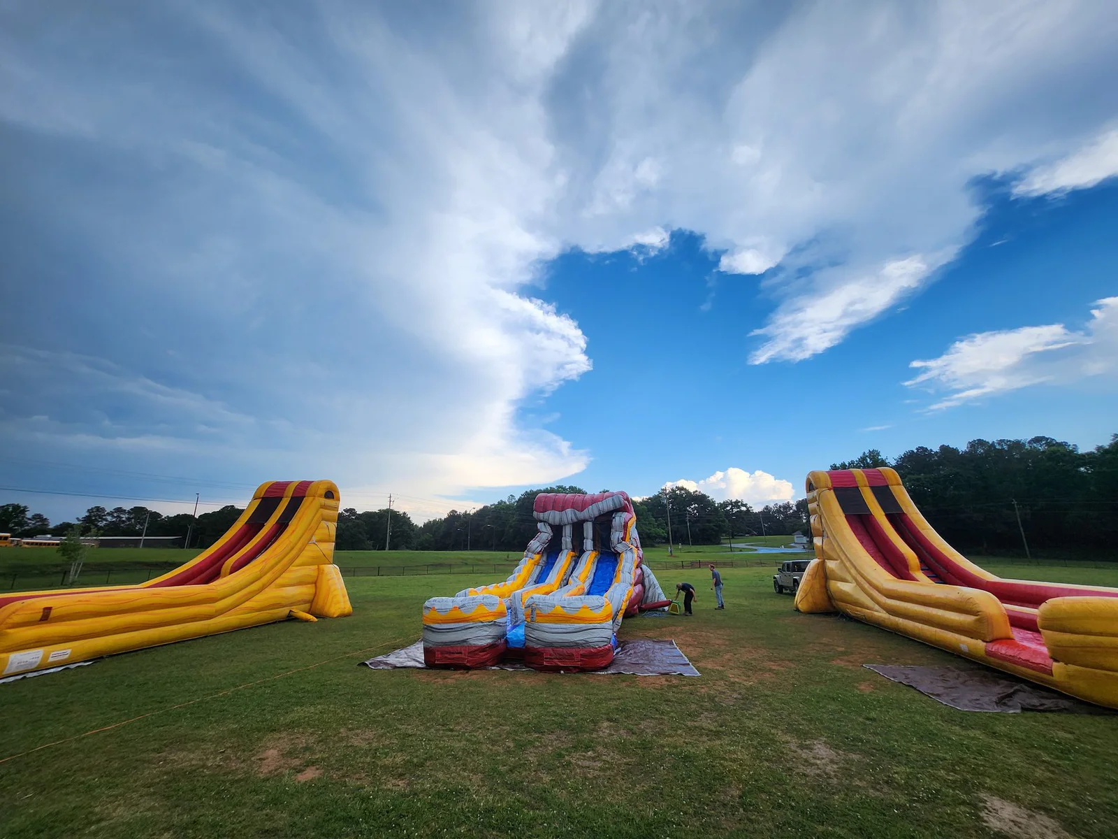 Wow Inflatables party rental at outdoor event in Georgia — inflatable bounce house or slide at summer birthday party