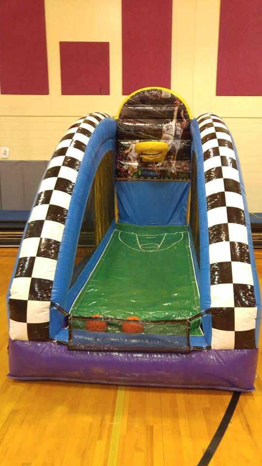 Actual Wow Inflatables Basketball Shoot rental game