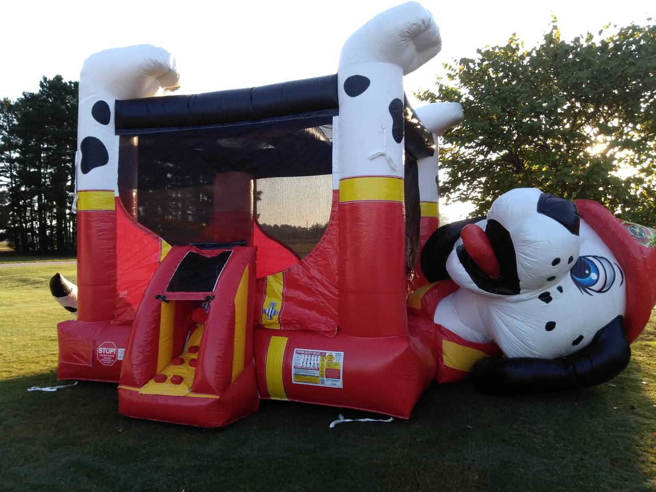 Fire Dog rental from Wow Inflatables