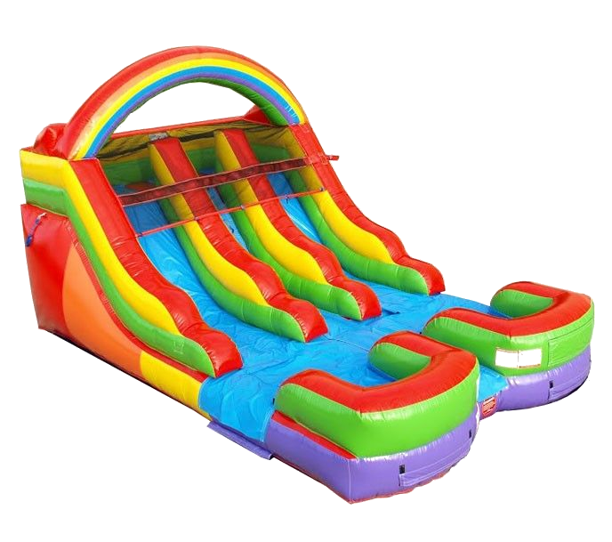 Actual Wow Inflatables Munchkin Dual Lane Slide rental unit