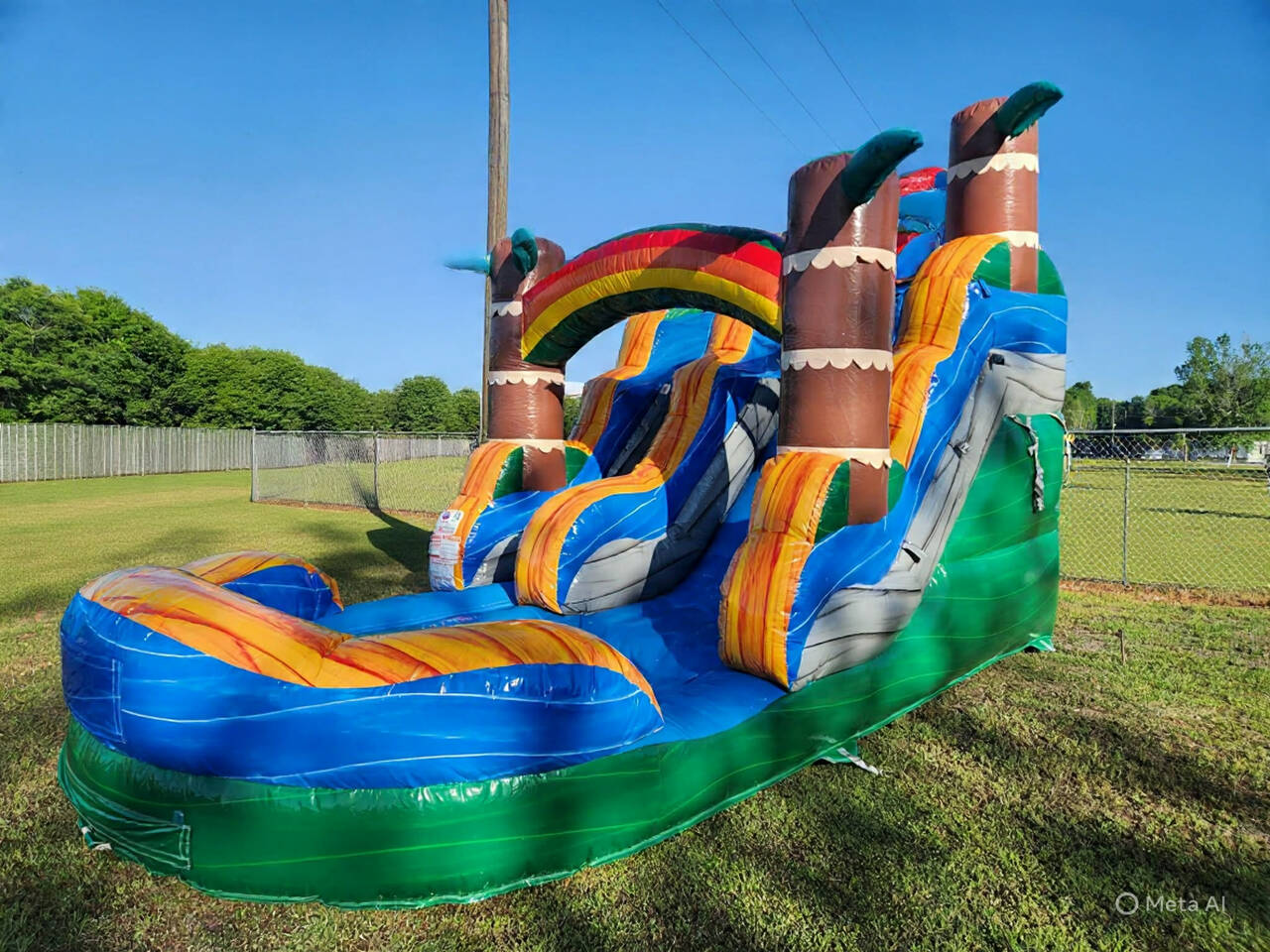 Lil Tiki Slide rental from Wow Inflatables