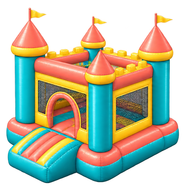 The party inflatable growing as you pump